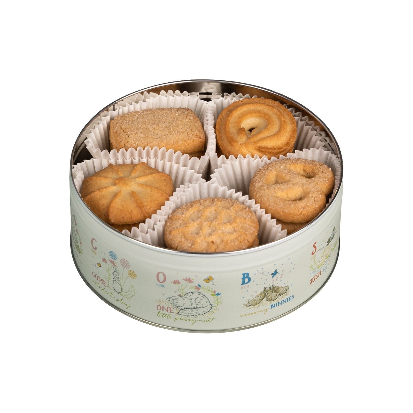 Peter Rabbit Tin With Cookies in Assorted Designs