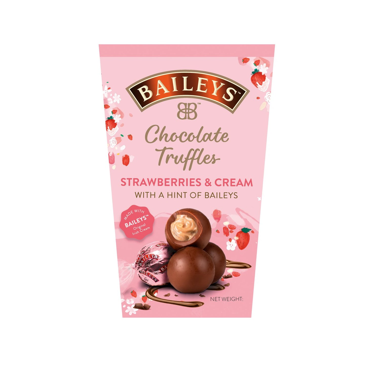 Baileys Strawberries & Cream Flavour Milk Truffles
