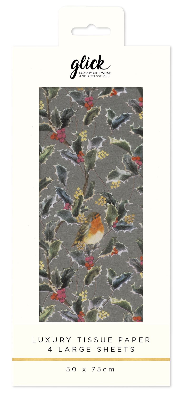 TISSUE HOLLY HARMONY GREY