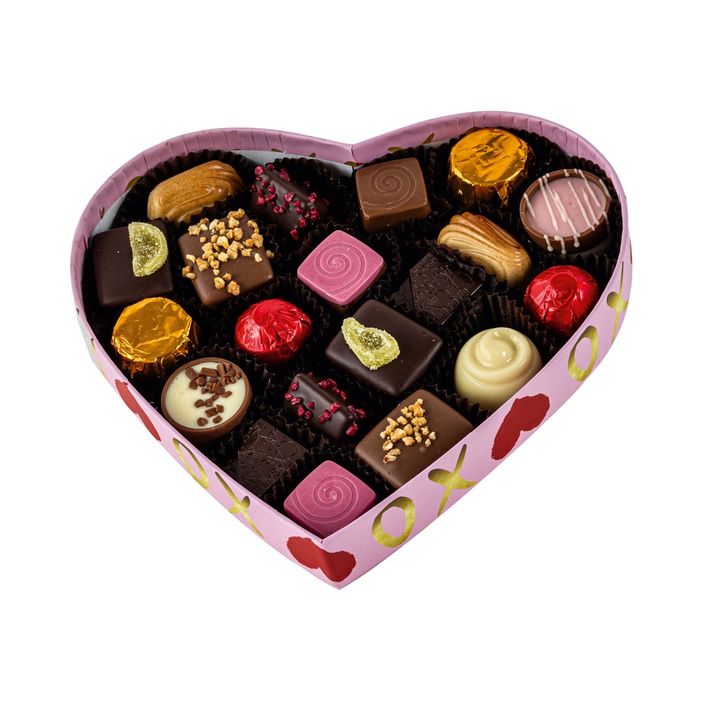 Van Roy Hugs And Kisses Heart Shaped Box of Asstd Chocs