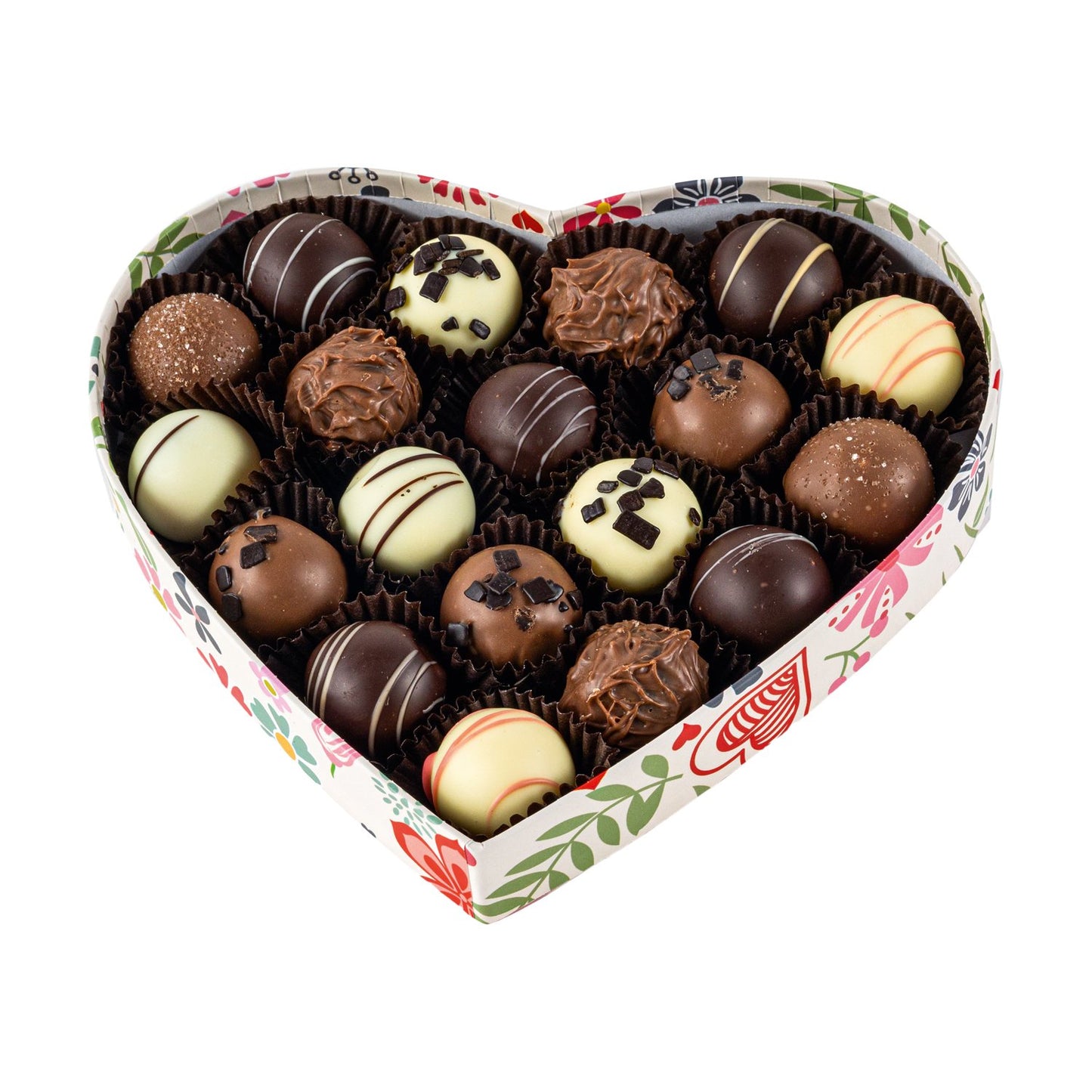 Van Roy Hearts and Flowers Heart Shaped Box of Asstd Truffles