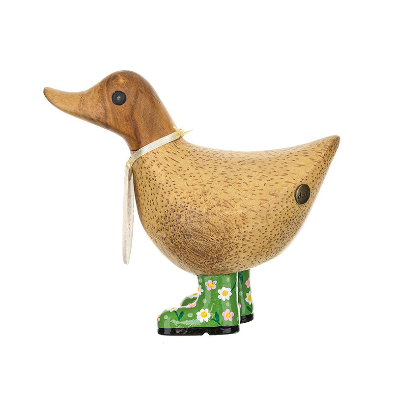 DCUK FLORAL BOOTS DUCKY