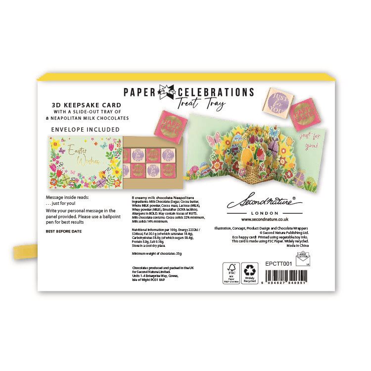 TREAT TRAYS BASKET OF EASTER EGGS