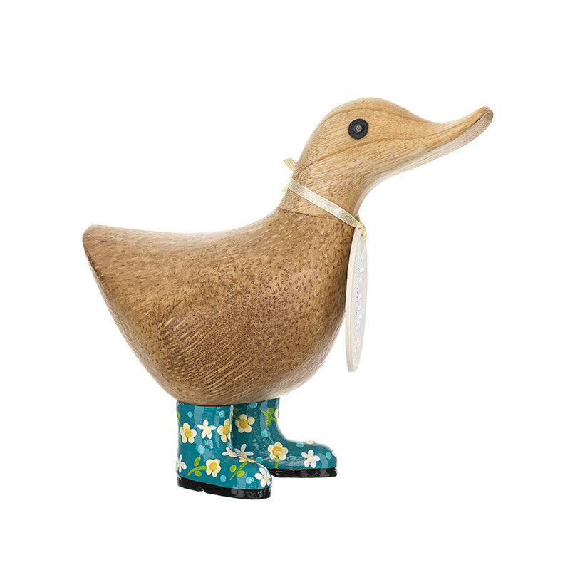 DCUK FLORAL BOOTS DUCKY