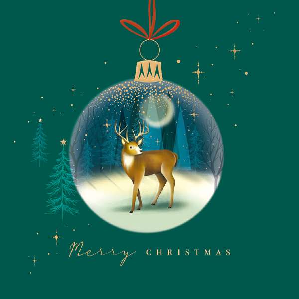 REINDEER BAUBLE - BOXED CARDS