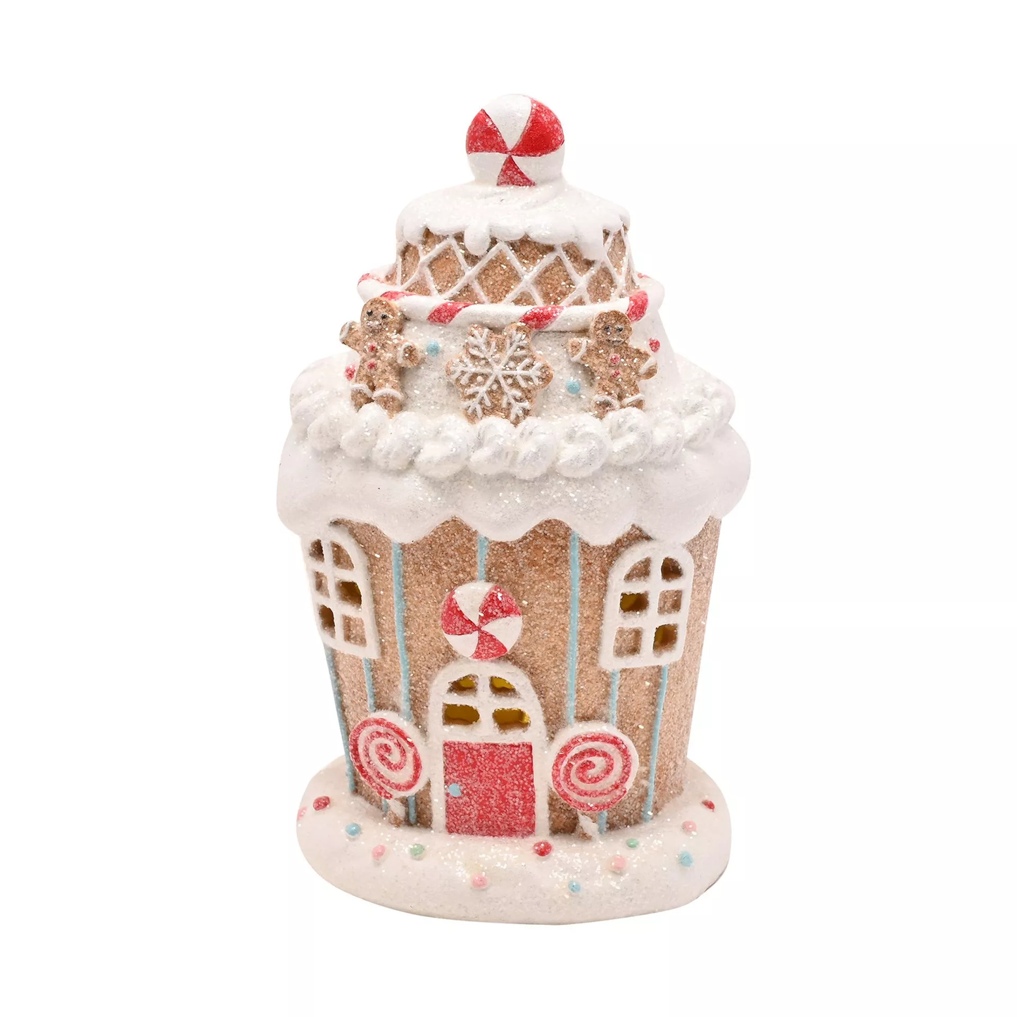 Santa & Friends Light up Gingerbread House - Candy Cane