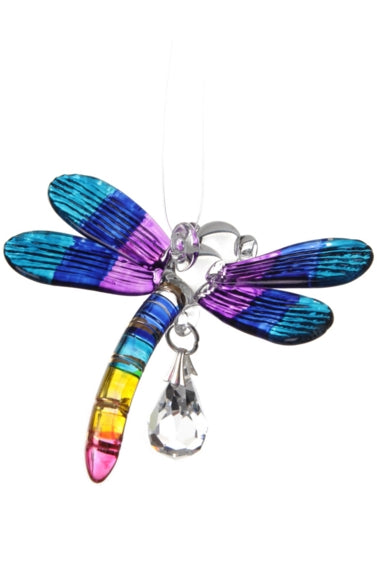 FANTASY GLASS DRAGONFLY TROPICAL