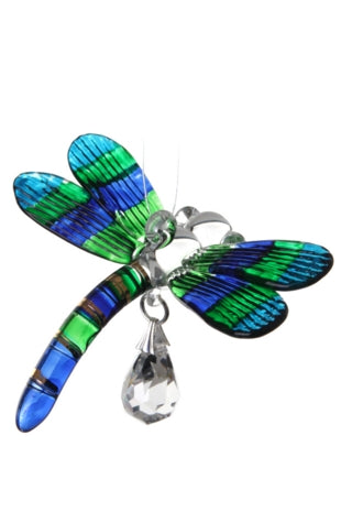 FANTASY GLASS DRAGONFLY PEACOCK