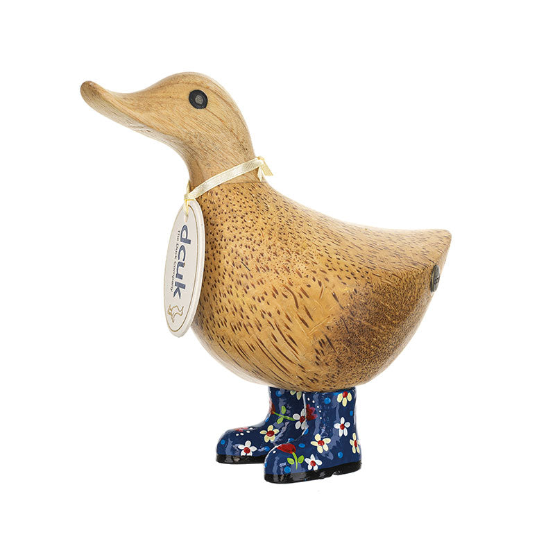 DCUK FLORAL BOOTS DUCKY