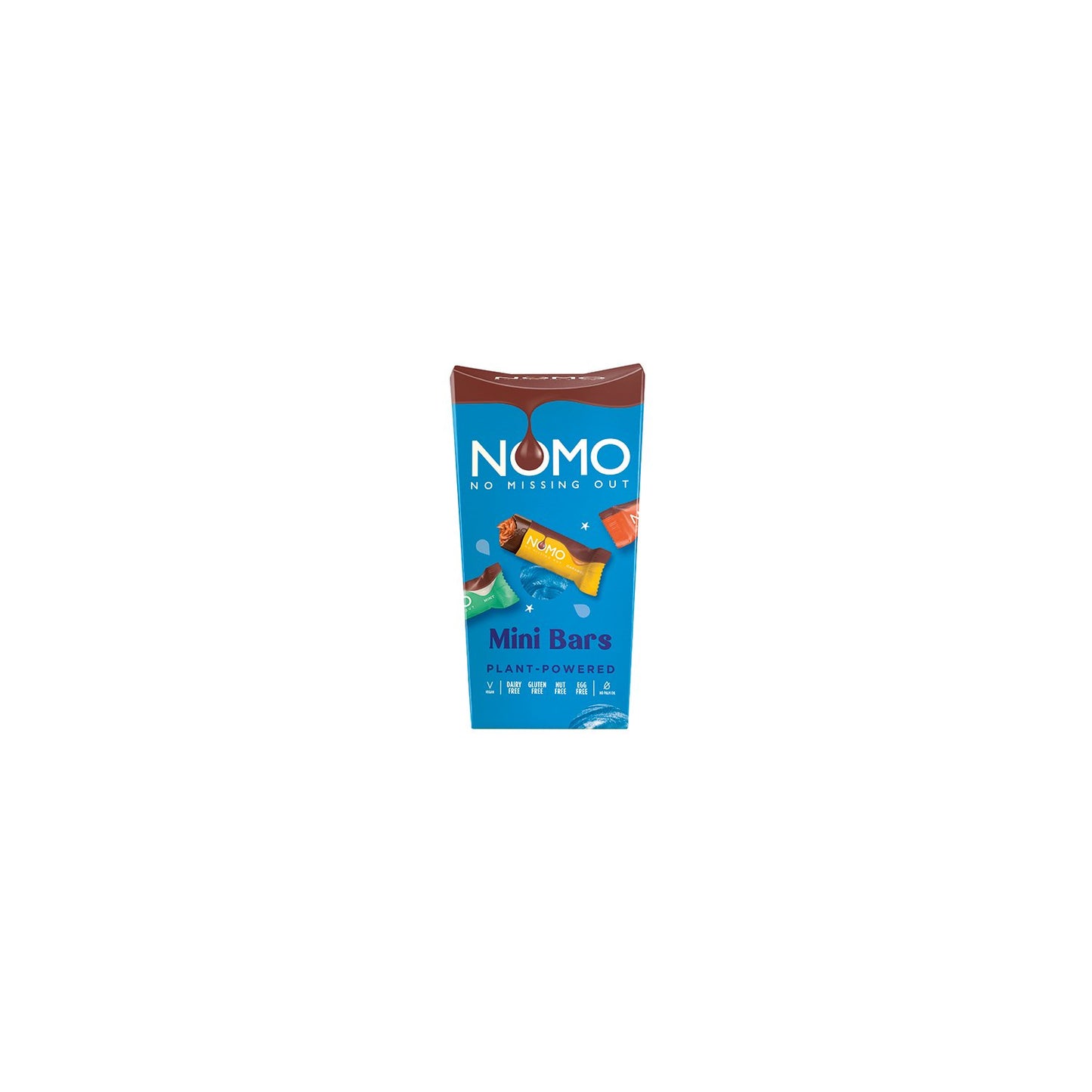 Nomo mixed share carton of 12 mini caramel filled bars