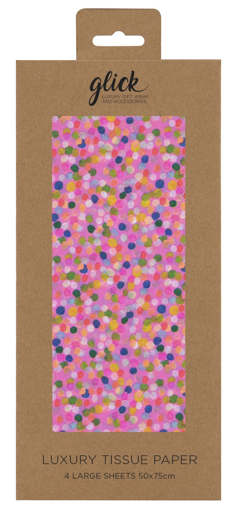 TISSUE PS SPOTTY PINK
