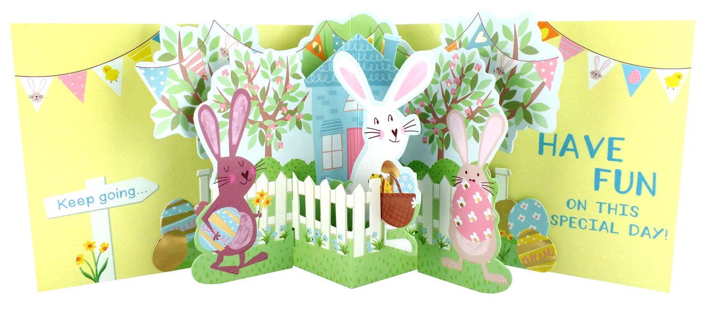 BUNNIES EASTER EGG HUNT POP UP