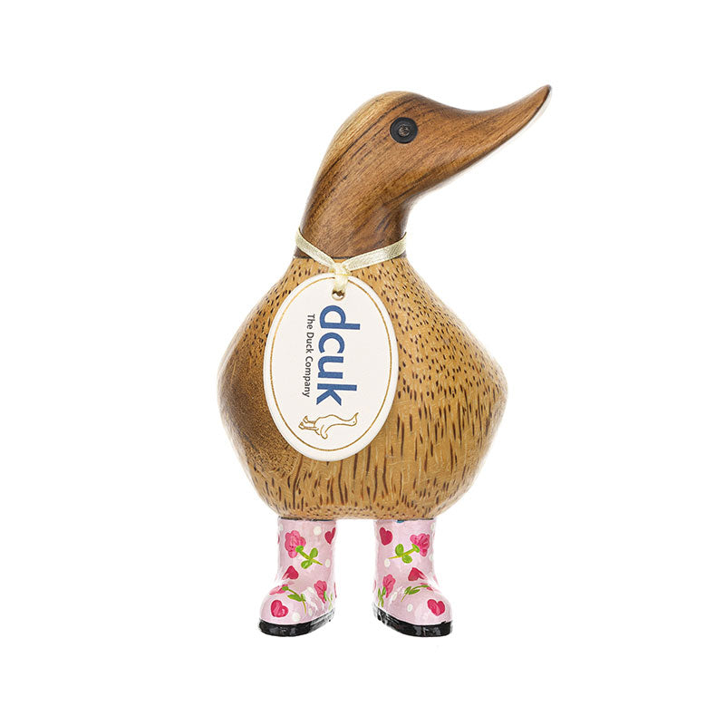 DCUK FLORAL BOOTS DUCKY