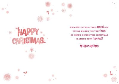 SON XMAS PATTERN TEXT