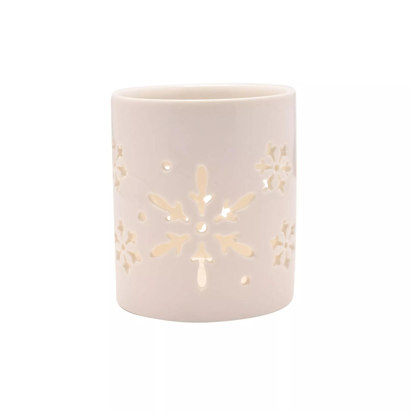 Candle Holder with Snowflake Design 7cm