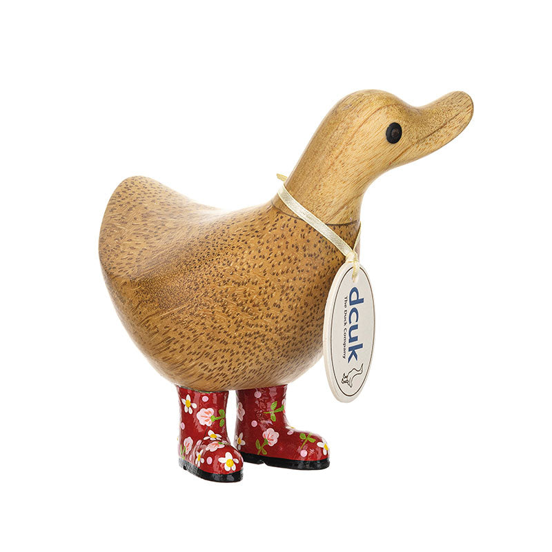 DCUK FLORAL BOOTS DUCKY
