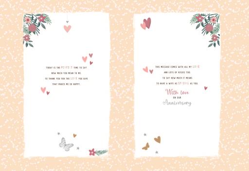 WIFE ANNIVERSARY BOXED CARD