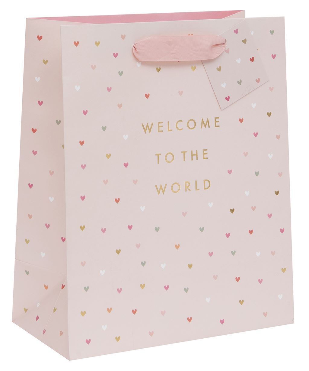 BAG LARGE TOM WELCOME TO THE WORLD PINK