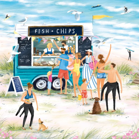 FISH AND CHIPS BY THE SEA