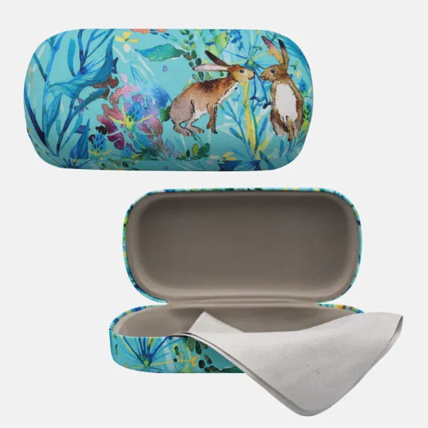 Glasses Case - Kissing Hares