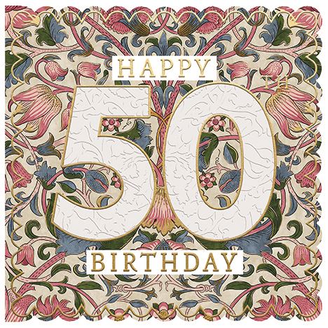 WILLIAM MORRIS 50TH BIRTHDAY