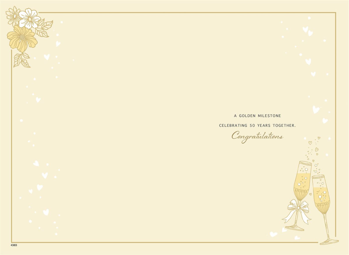 GOLDEN 50TH WEDDING ANNIVERSARY