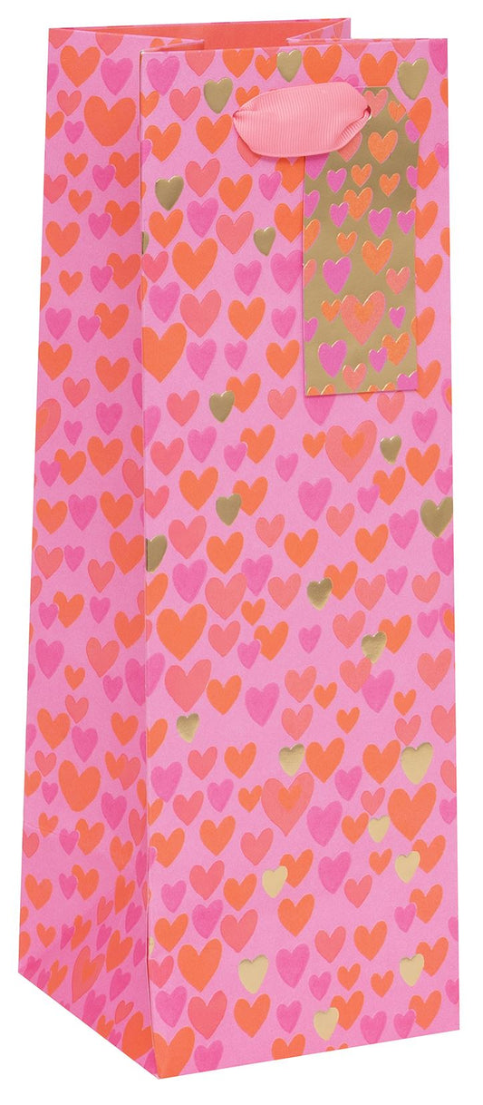 BAG XL BOTTLE LOVE HEARTS