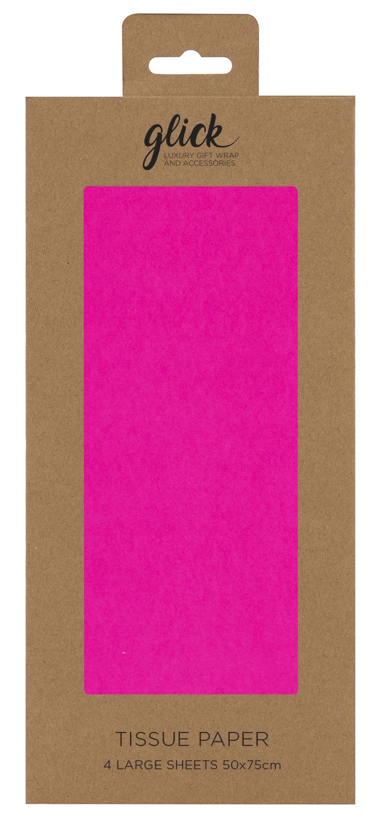 TISSUE PLAIN NEON PINK