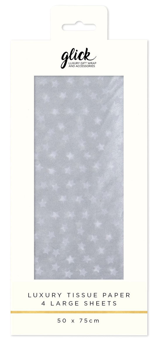 TISSUE STARS SILVER