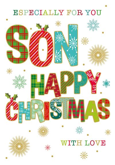 SON XMAS PATTERN TEXT