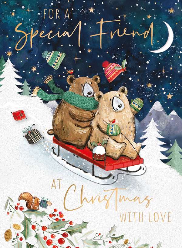 SPECIAL FRIEND - BEARS ON SLEDGE