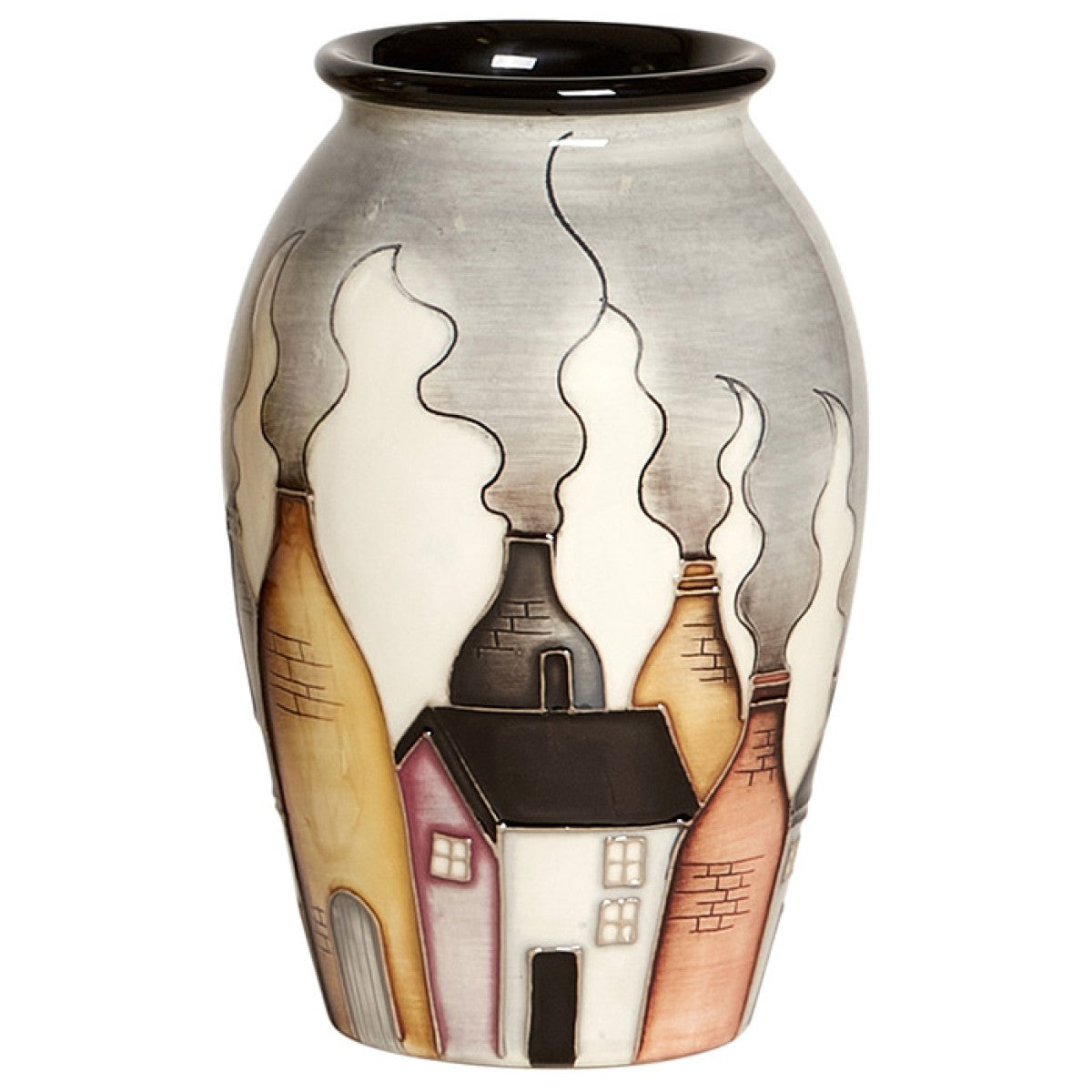 MOORCROFT - THE MOTHER TOWN VASE