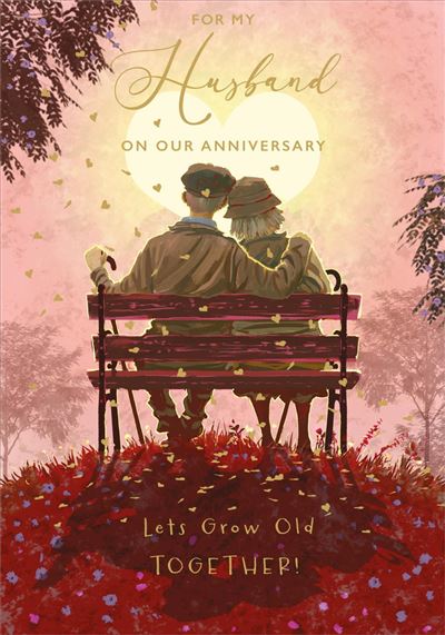 (ANH) Vintage Couple On Bench