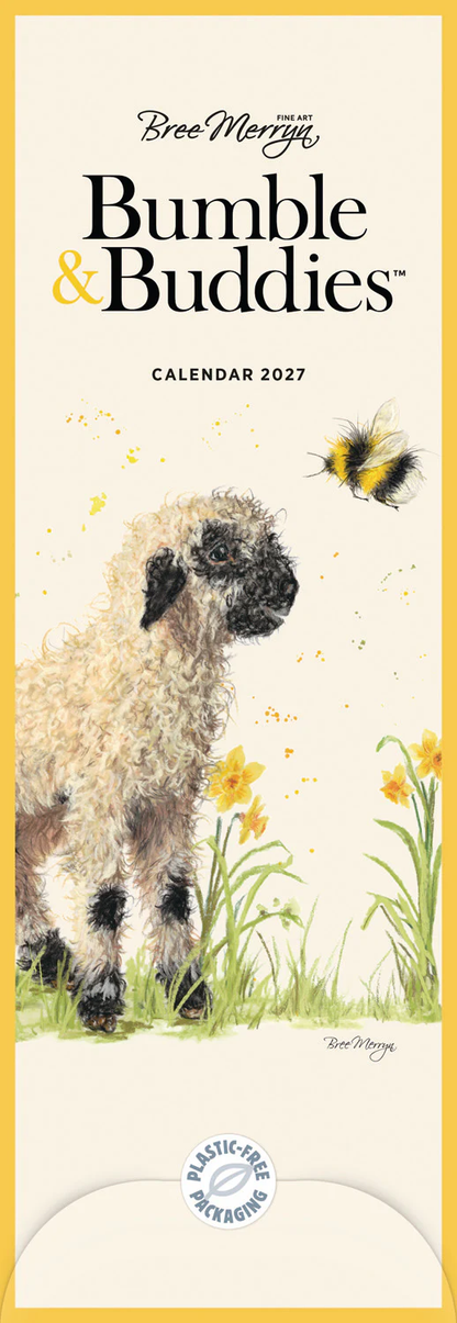 Bree Merryn Bumble & Buddies Slim Calendar 2027