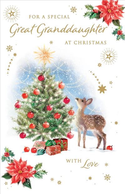 GREAT GRANDCHILDREN DEER XMAS TREE