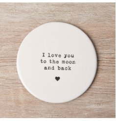 To The Moon & Back Coaster, 10cm