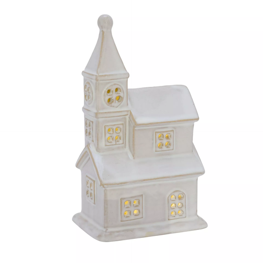 LED Light Up Ceramic Church Decoration