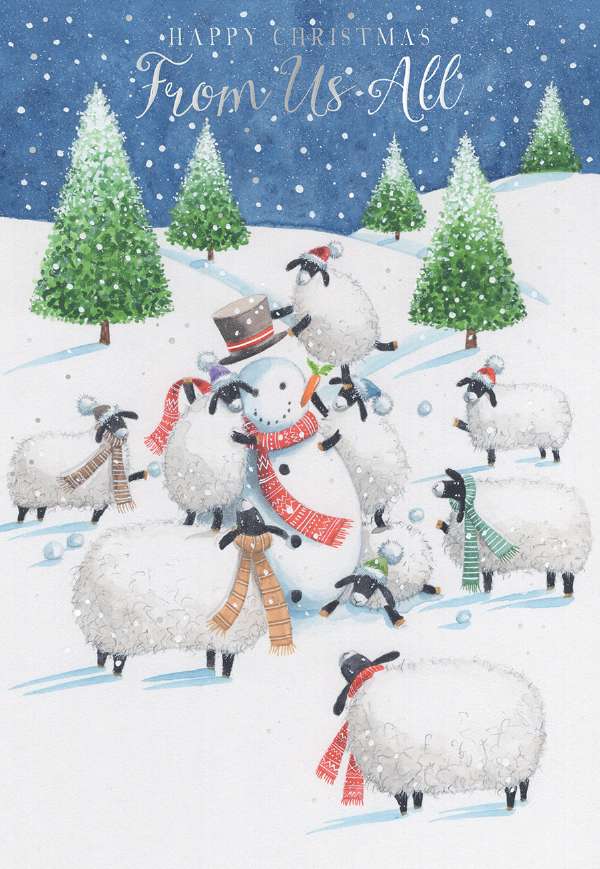 FROM US ALL - SNOWY SHEEP
