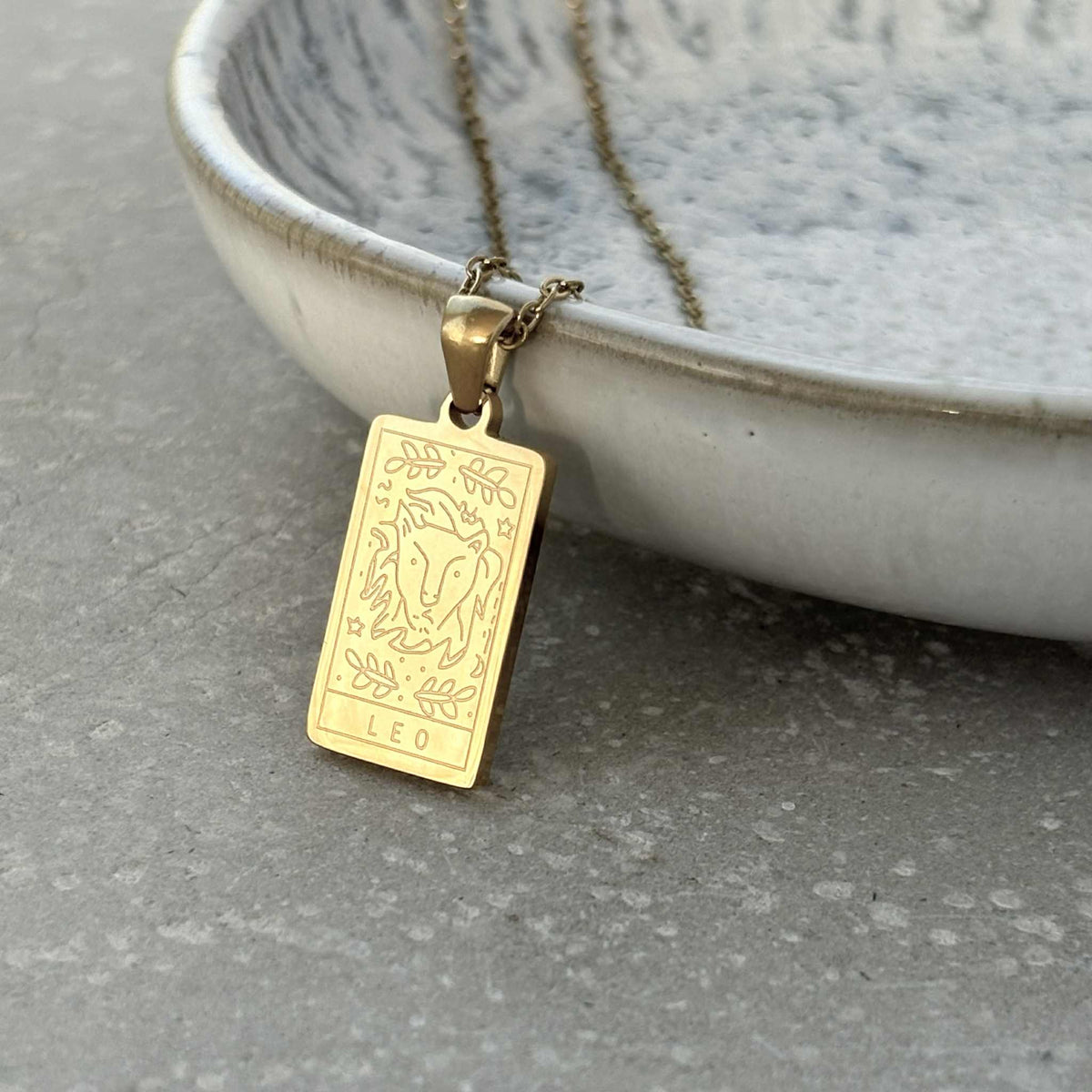 Leo Star Sign Necklace - Flax Barn Waterproof Jewellery