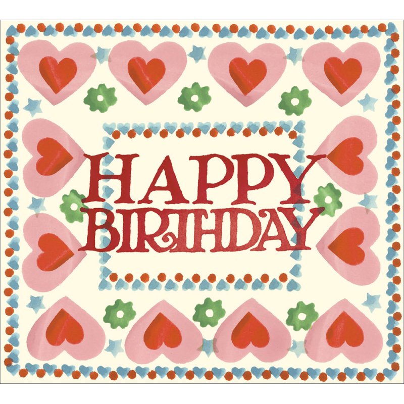 EMMA BRIDGEWATER SPONGEWARE HAPPY BIRTHDAY