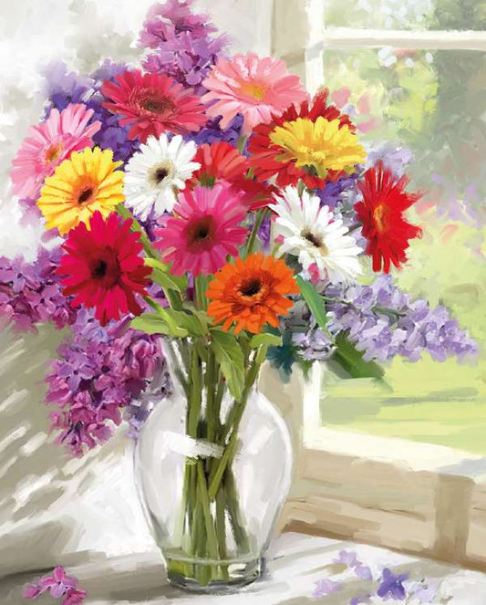PKT 25 VASE OF FLOWERS