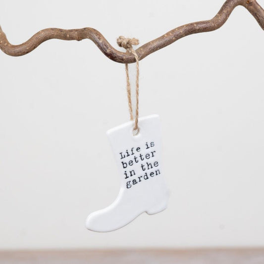Life is better In The Garden Boot, 6.5cm
