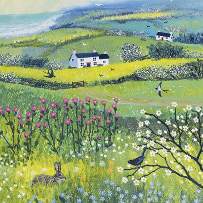 COTTAGE AND MEADOW SCENE