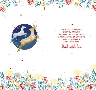 SPECIAL COUPLE LEAPING DEER