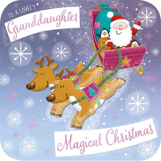 GRANDDAUGHTER - SANTA & REINDEER