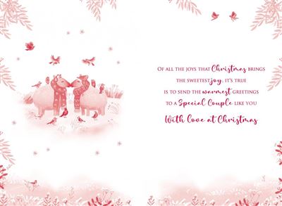 SPECIAL COUPLE KISSING SHEEP