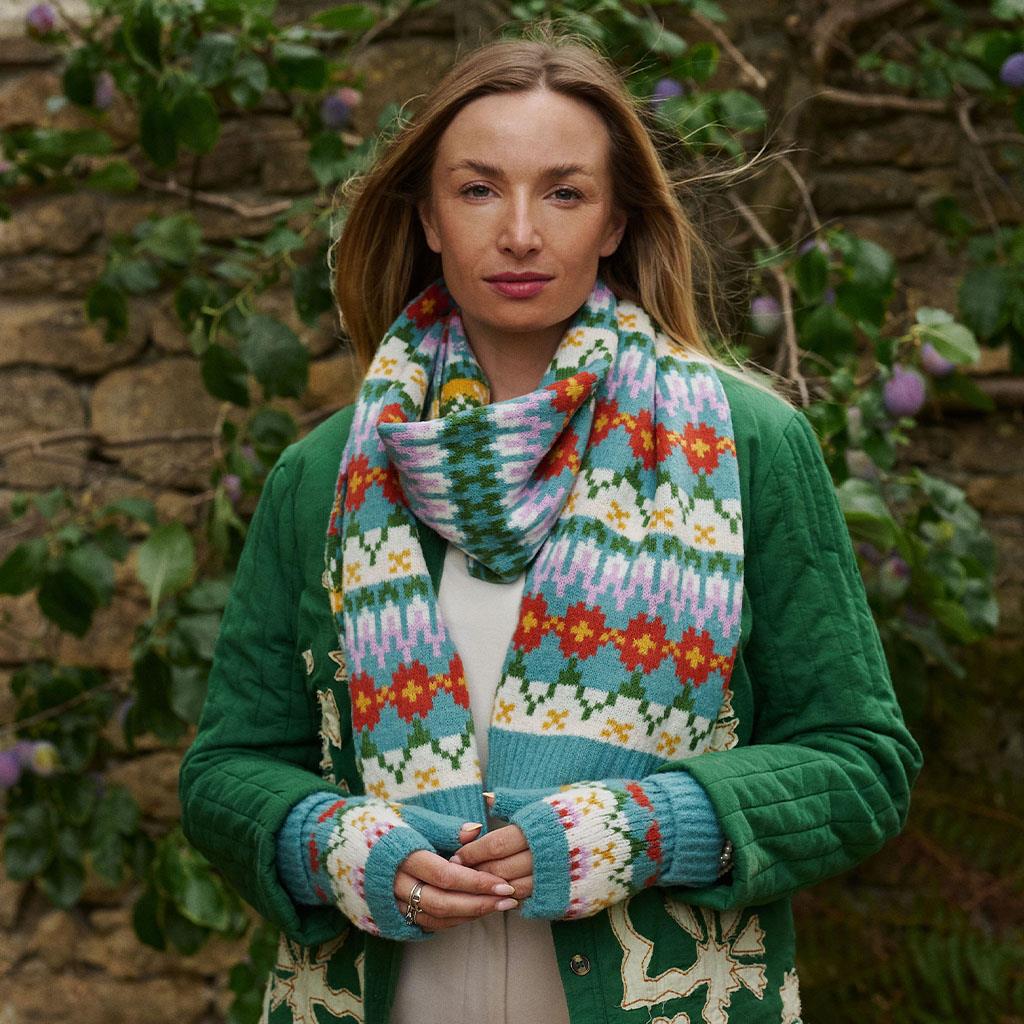 Carla Scarf - Blue