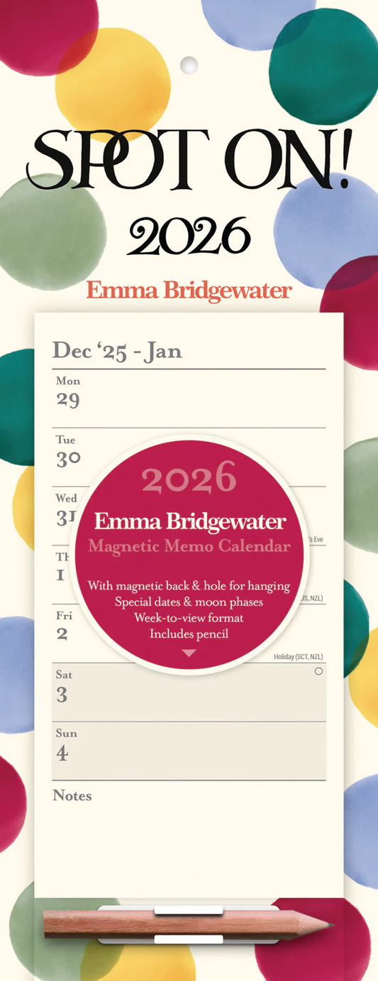 Emma Bridgewater Big Polka Dot WTV Magnetic Calendar 2026 (PFP)