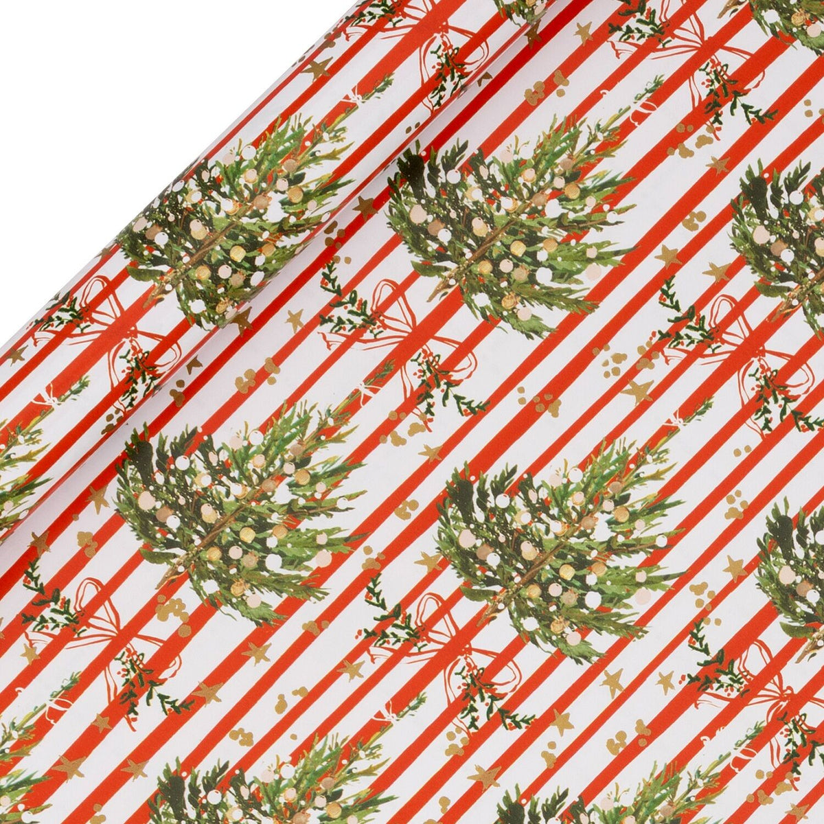 GLICK ROLL WRAP 4M SPRUCE RED STRIPE