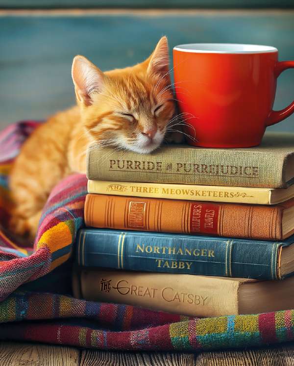 PKT 27 CAT & BOOKS